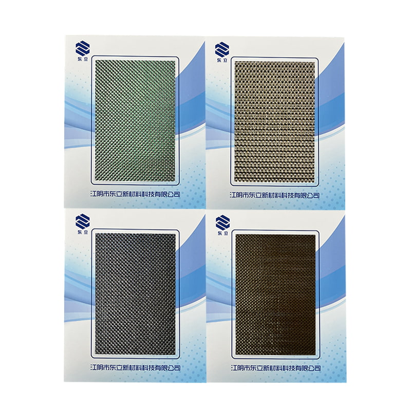 Tela tejida de filamento metálico y poliéster