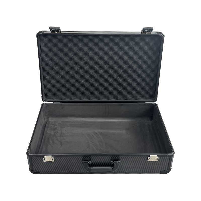 Caja de entrega para llevar con textura de fibra de carbono rígida y ligera Caja de entrega para llevar con textura de fibra de carbono rígida y ligera