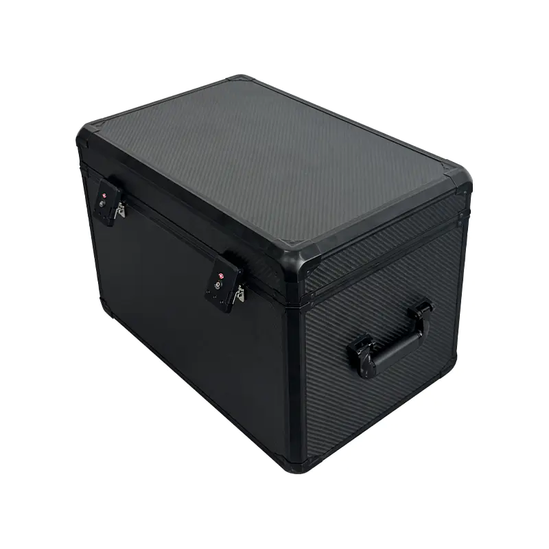 Caja de entrega para llevar con textura de fibra de carbono rígida y ligera Caja de entrega para llevar con textura de fibra de carbono rígida y ligera